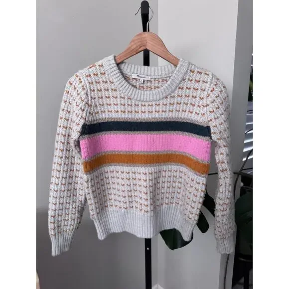 Madewell Striped Barfield Knitted Chunky Sweater Comfort - Picture 2 of 5